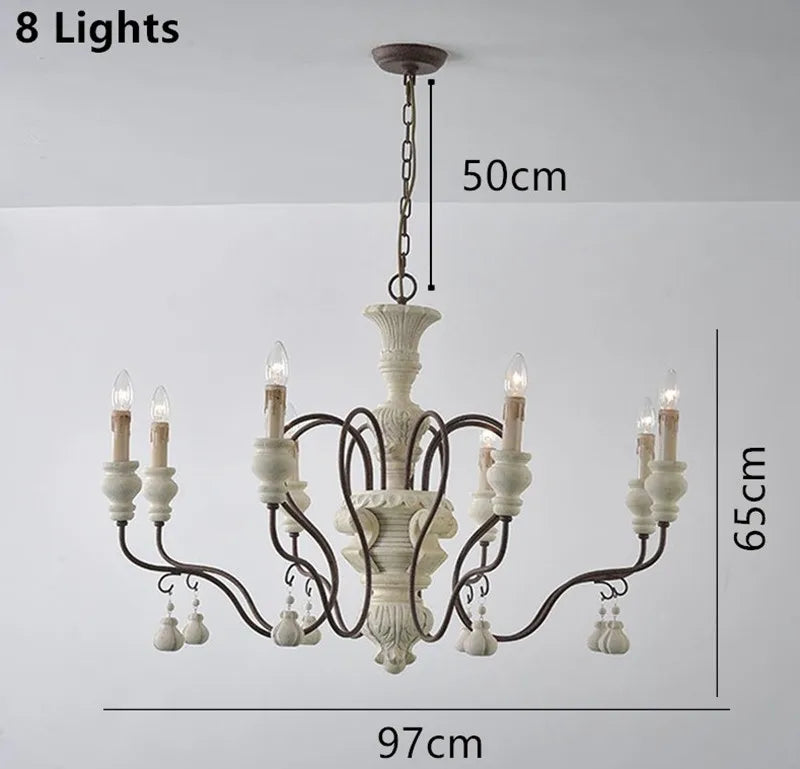 lustre suspendu en fer et bois vintage style industriel