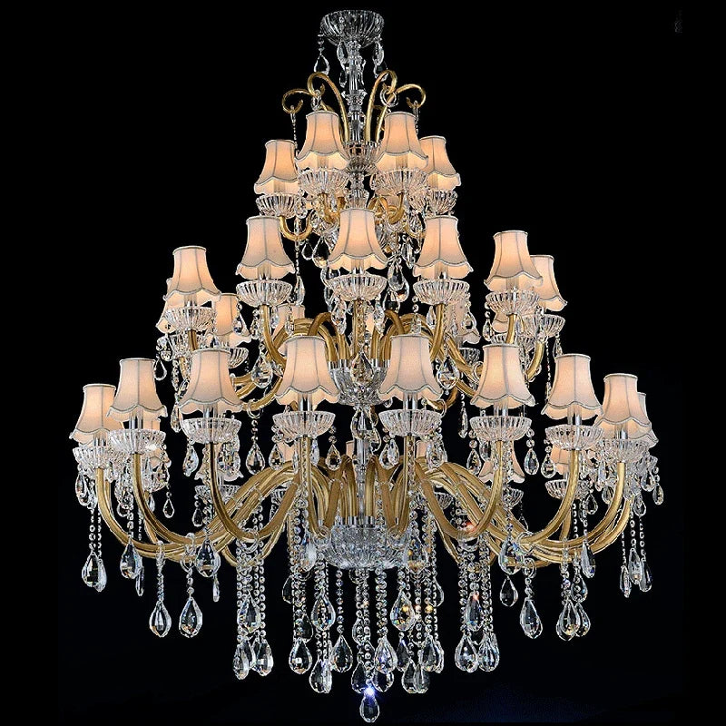 lustre moderne en cristal pour un éclairage élégant et raffiné