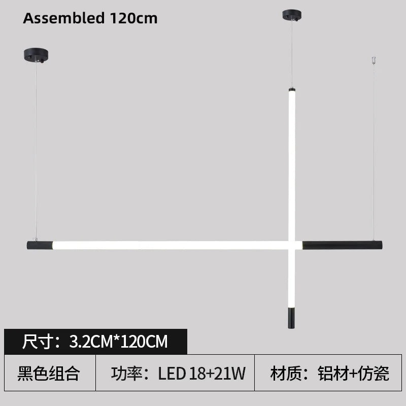 lustre moderne à led créatif pour bar et restaurant