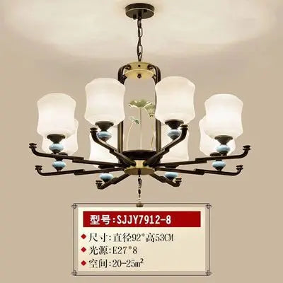 lustre moderne simple rétro avec lumières led élégantes