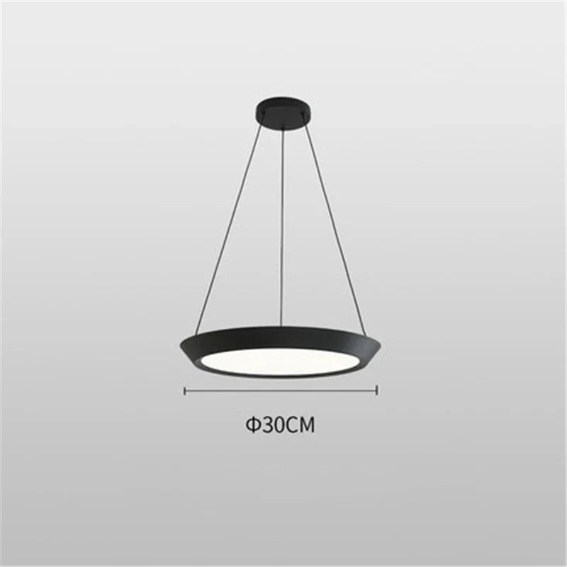 suspension moderne led ronde pour éclairage intérieur décoratif