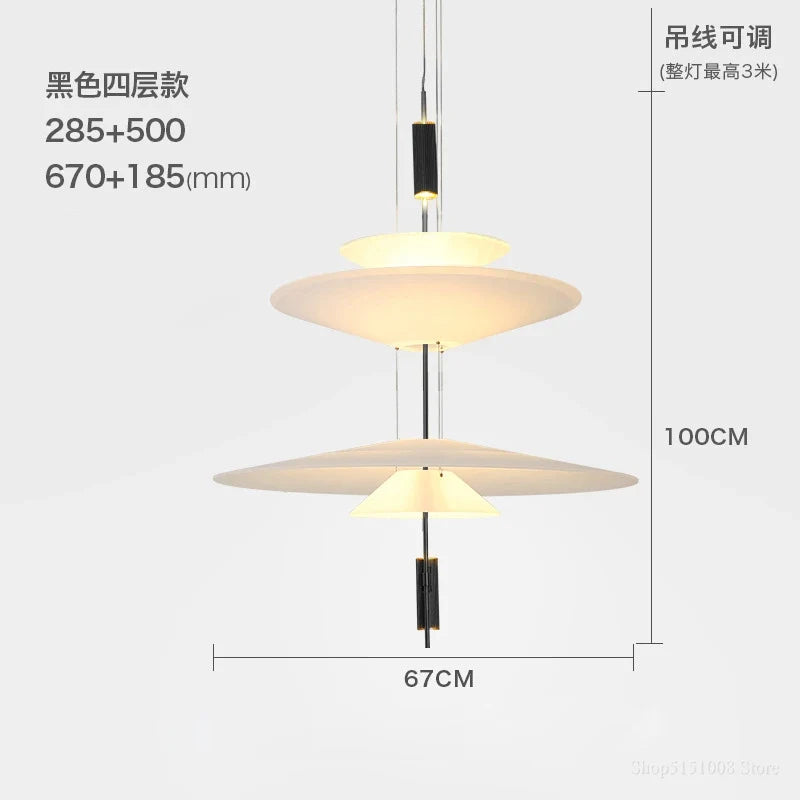 lustre moderne de flamant rose led pour décoration loft