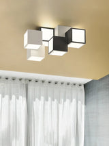 plafonnier carré créatif lumières led modernes décoration simple lustre luminaire