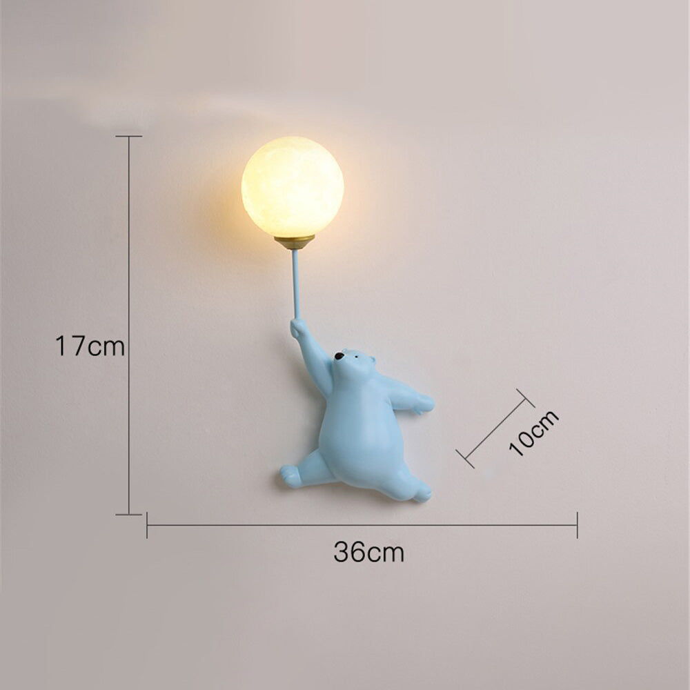 Applique murale pour enfant avec ours polaire Maverick