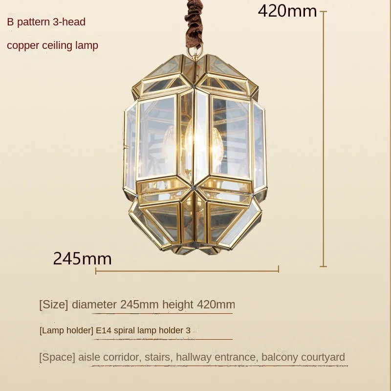 suspension en verre vintage pour intérieur et extérieur