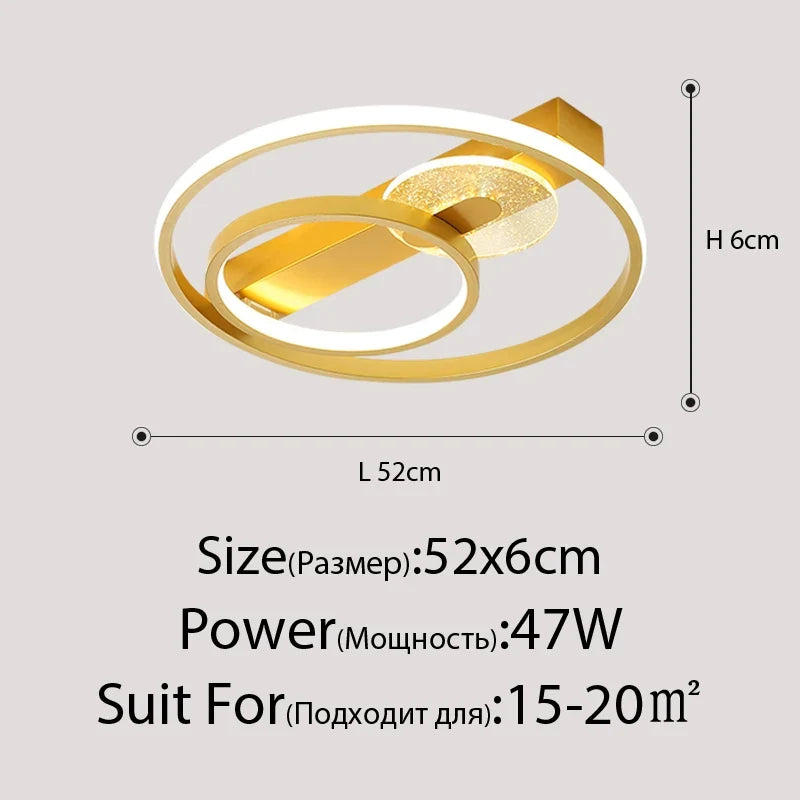 plafonnier design led rond ultra mince pour intérieur maison