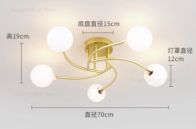 plafonniers modernes simples décoration nordique luminaire créatif