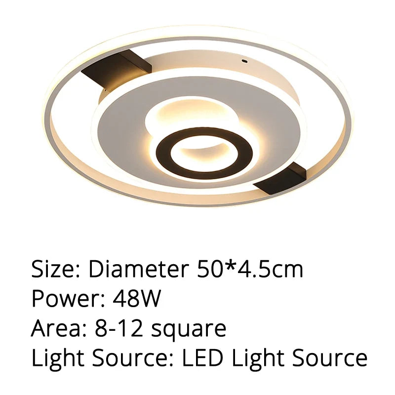plafonnier led rond moderne pour décoration intérieure lumineuse