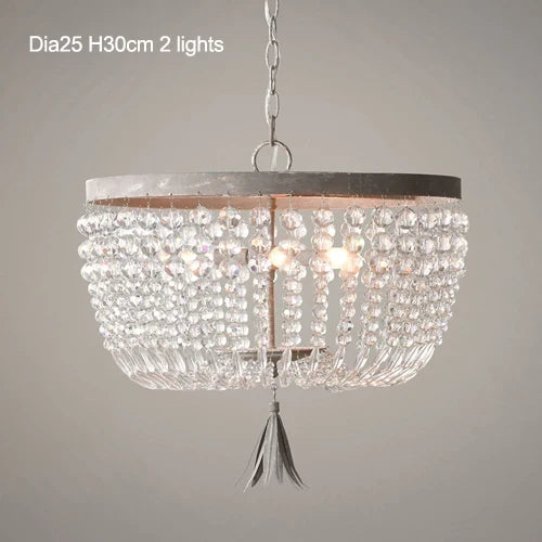 suspension vintage en cristal style industriel pour intérieur élégant
