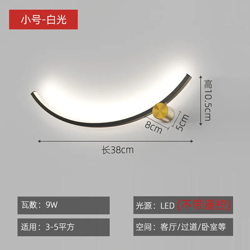 applique murale led moderne pour décoration intérieure créative