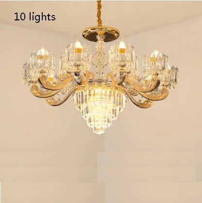 lustre en cristal éclairage pour intérieur élégant et raffiné