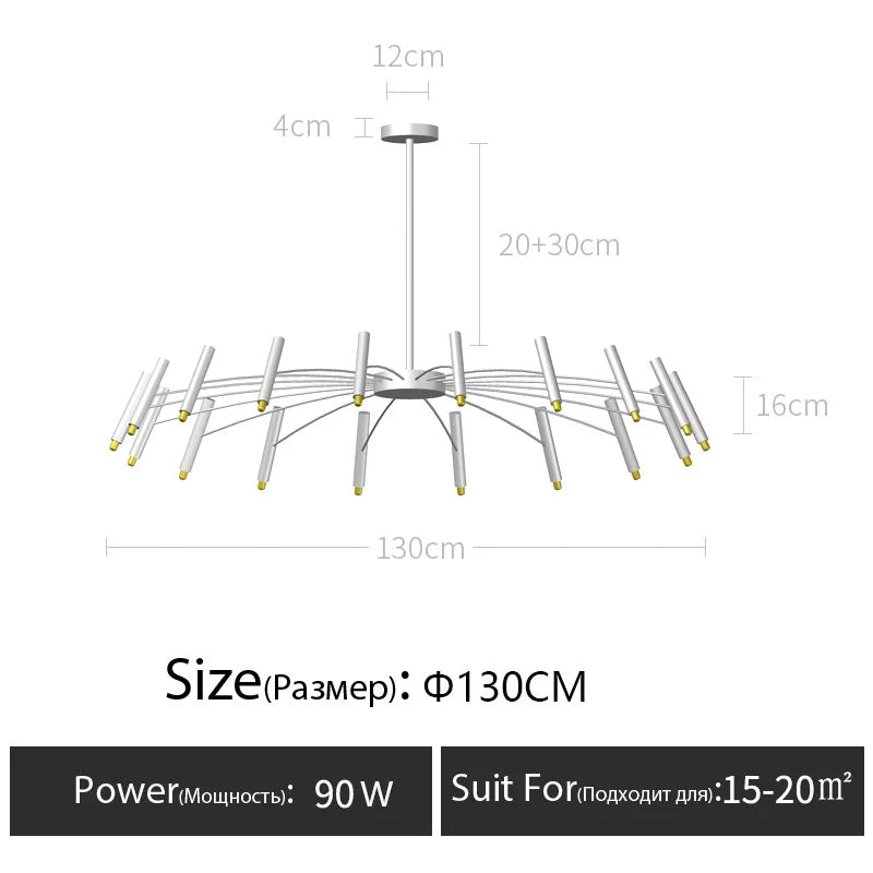 lustre moderne en design nordique pour un éclairage élégant