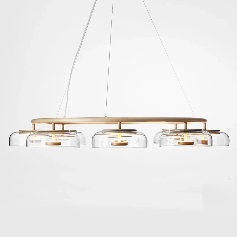 lustre scandinave moderne design luxe éclairage intérieur rond