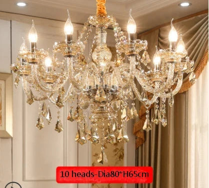 lustre en cristal lumineux pour décoration moderne élégante