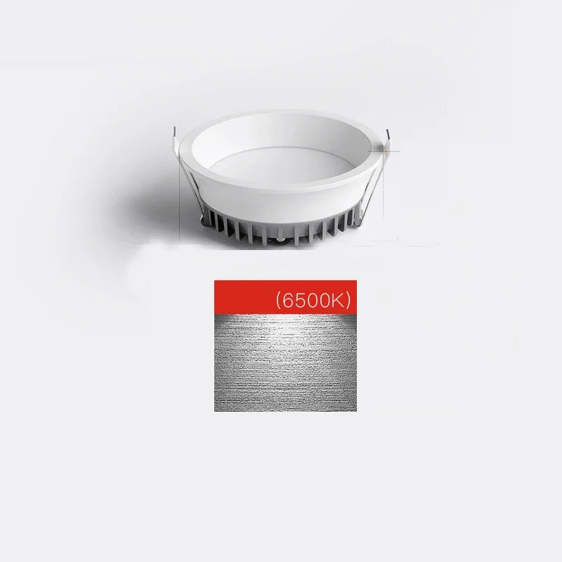 led downlight spot encastré lampe panneau rond éclairage intérieur