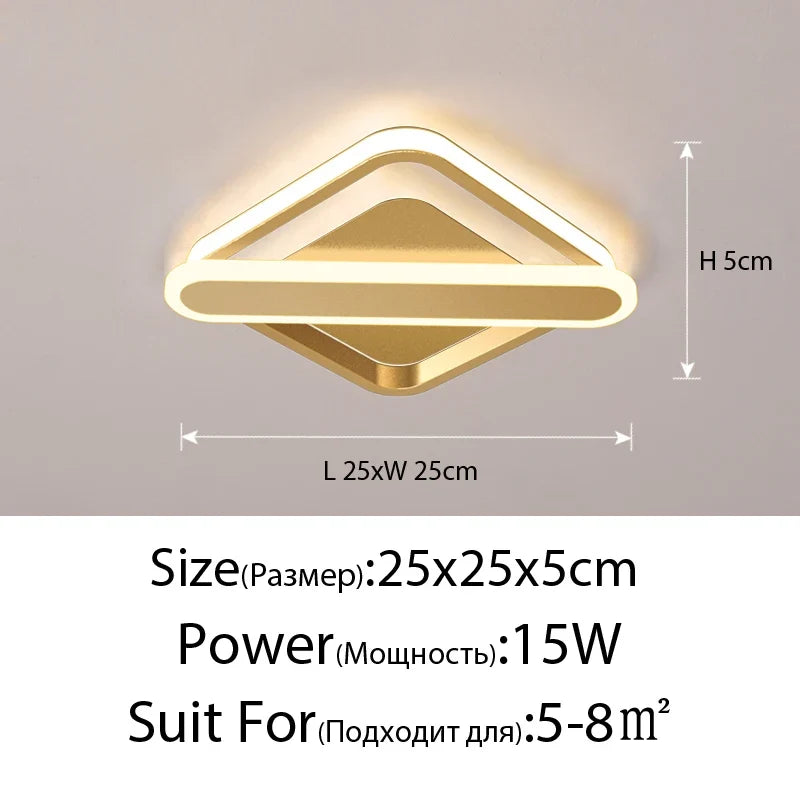 plafonnier led moderne pour éclairage intérieur style nordique