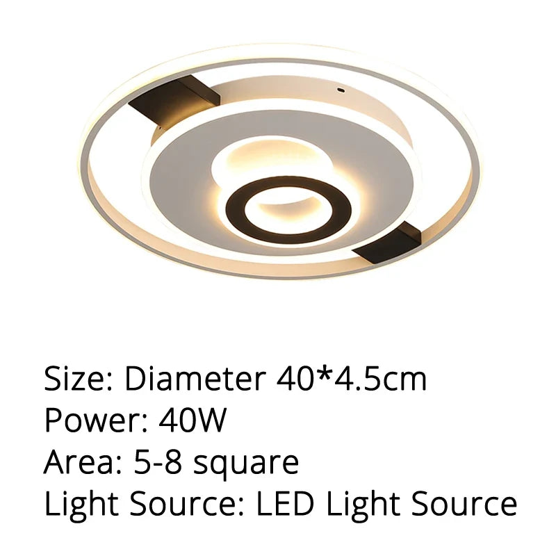 plafonnier led rond moderne pour décoration intérieure lumineuse