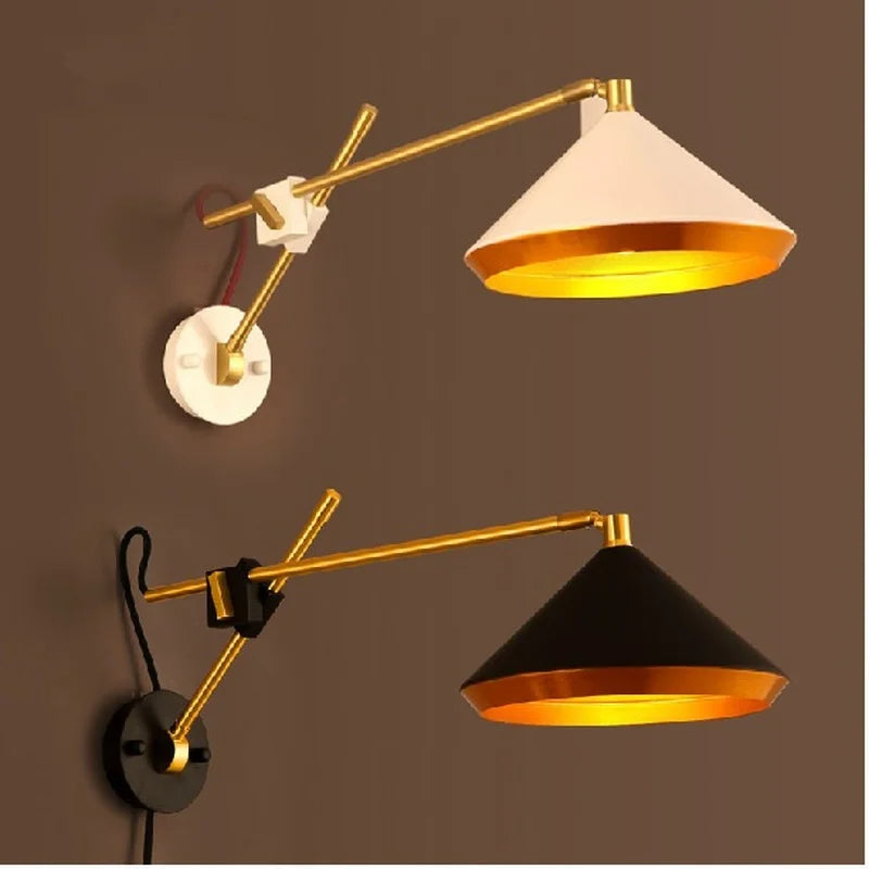 applique murale industrielle vintage réglable style loft et campagnard