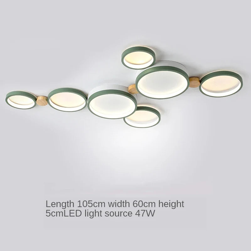 lustre nordique led pour salon café balcon vestiaire
