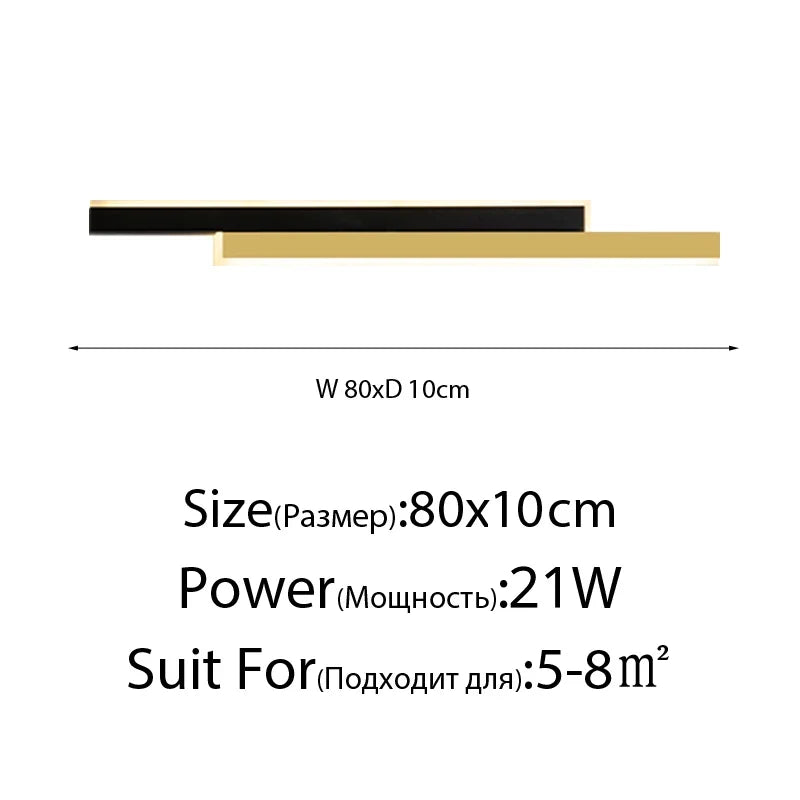 applique murale à led en aluminium pour décoration intérieure moderne