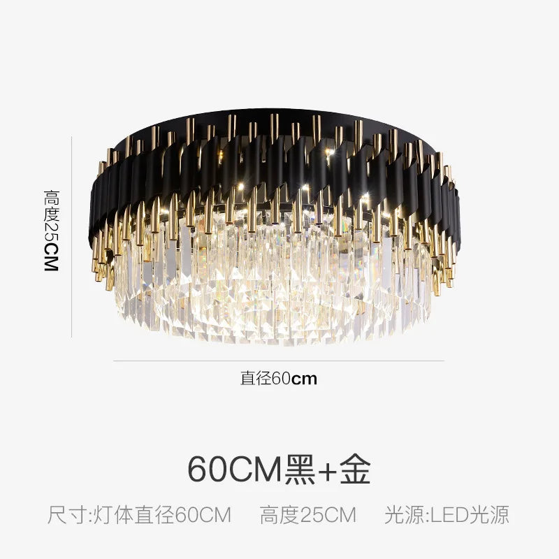 lustre led moderne en cristal de luxe éclairage décoratif