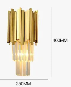 applique murale moderne led en cristal design élégant pour intérieur