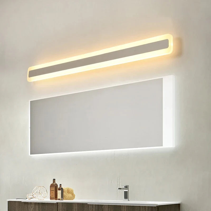 NEO Gleam 16W/24W/32W/40W/48W 40/60/80/100/120CM simple applique moderne luminosité étanche salle de bain LED miroir applique lumineuse