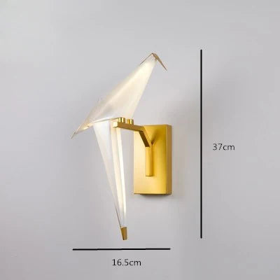 lampe postmoderne en fer acrylique pour amoureux des oiseaux