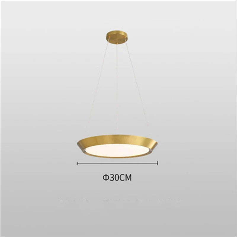 suspension moderne led ronde pour éclairage intérieur décoratif