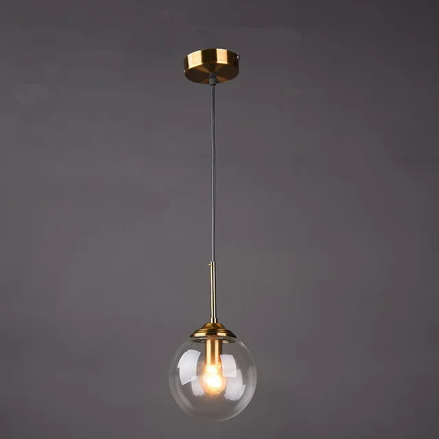 suspension nordique en verre transparent pour intérieur réglable