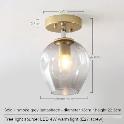 Nordic simple porch hall lamp entering the house, sun table lamp, modern simple corridor lamp, sky lantern, small ceiling lamp