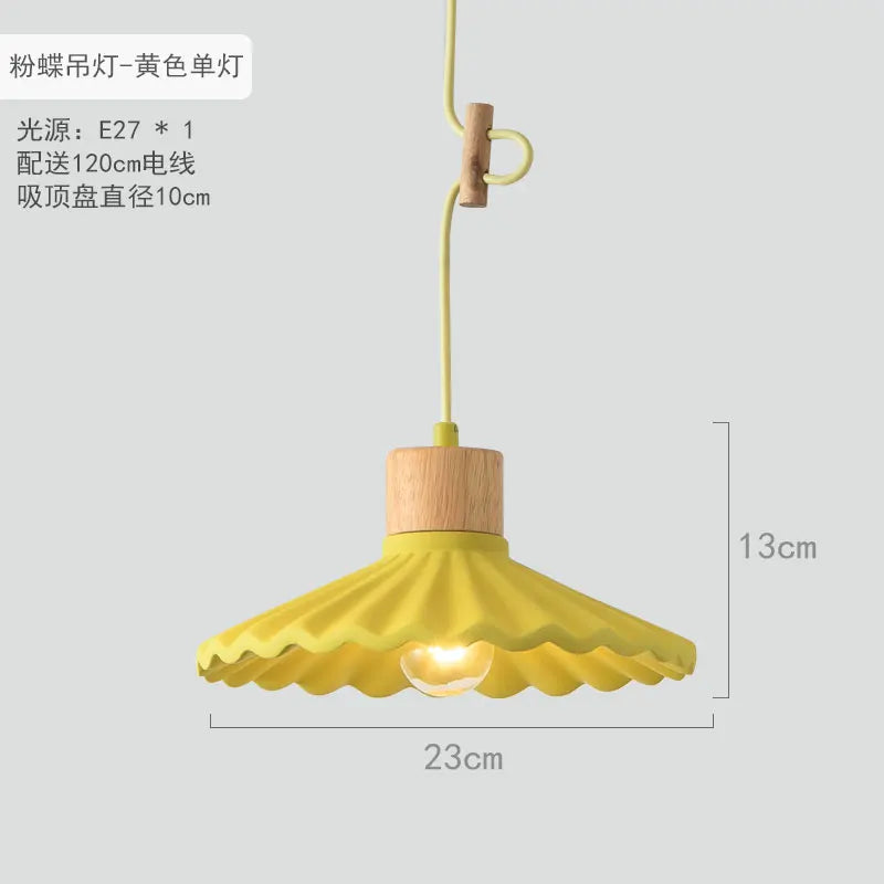 suspension simple moderne led en ciment nordique
