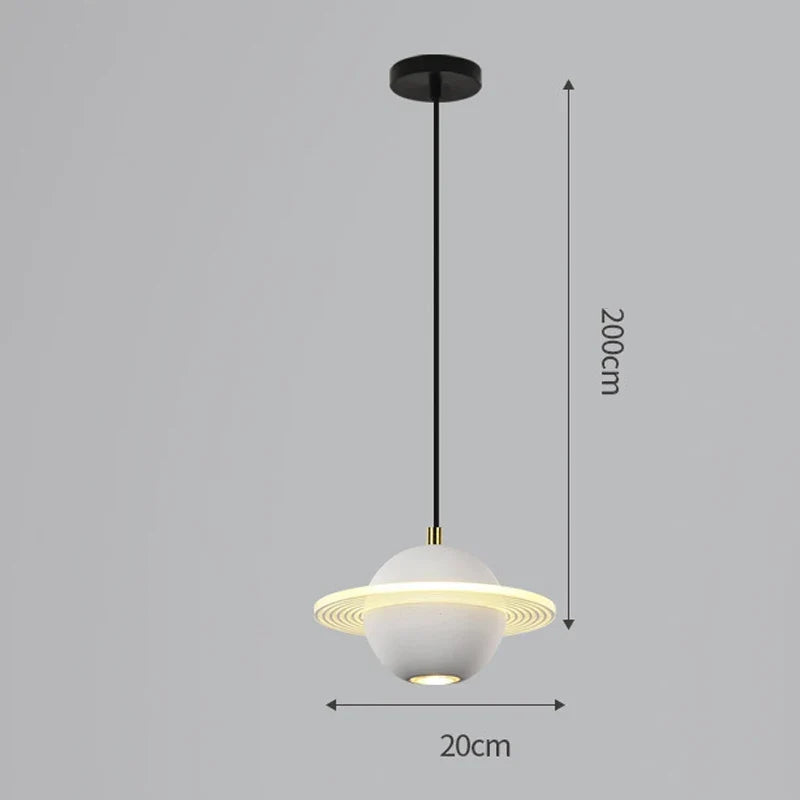 suspension en résine planet pour décoration intérieure moderne