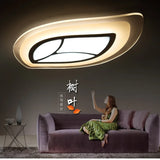 plafonnier led ultra fin design feuilles créatives moderne