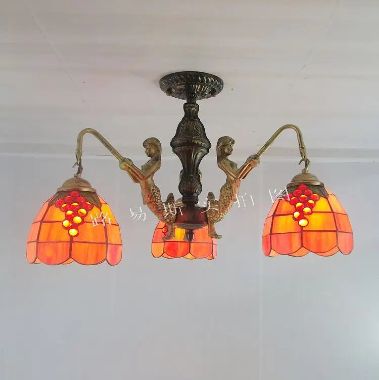 lustre méditerranéen tiffany sirène pour intérieur créatif