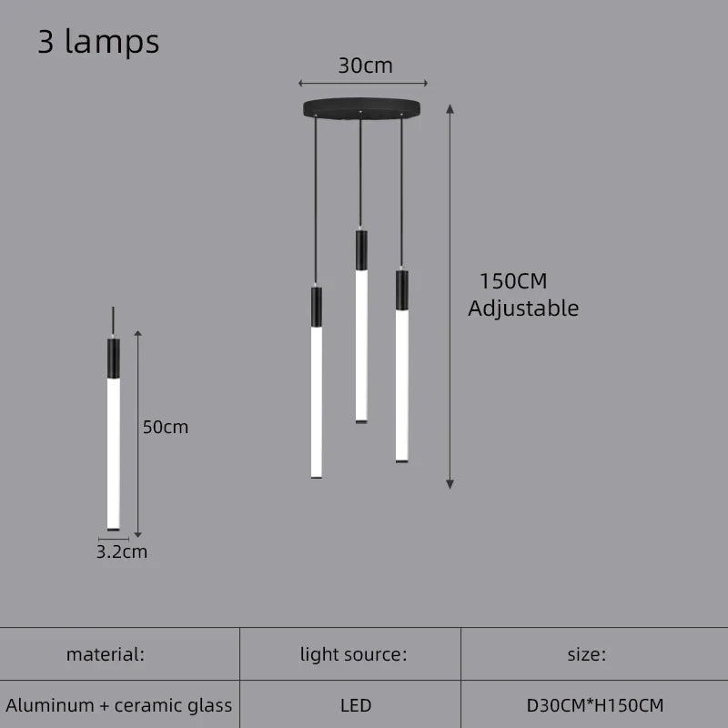 lustre nordique moderne éclairage intérieur design réglable