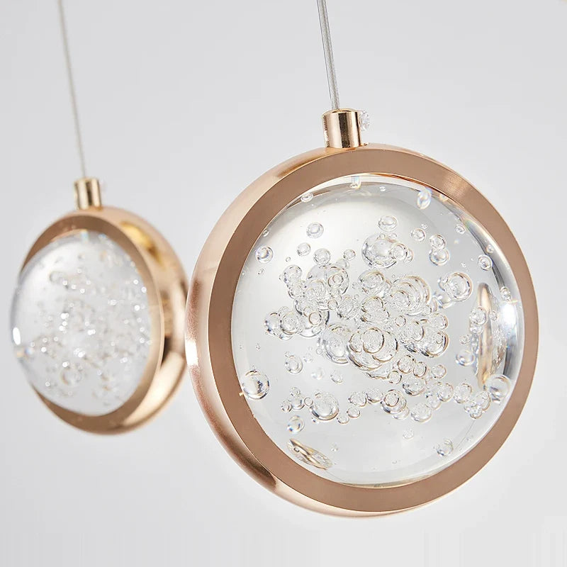 lustre à led moderne design cristal pour un éclairage luxueux