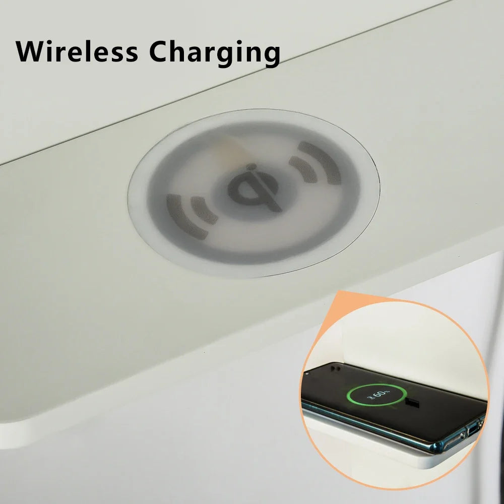 lampe de lecture led sandiy avec chargeur usb et sans fil