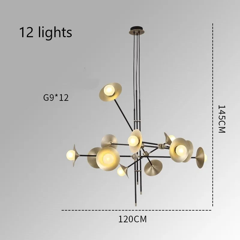 suspension postmoderne nordique design pour éclairage intérieur décoratif