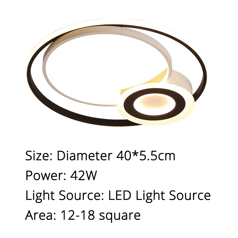 plafonnier led rond design moderne pour un éclairage intérieur décoratif