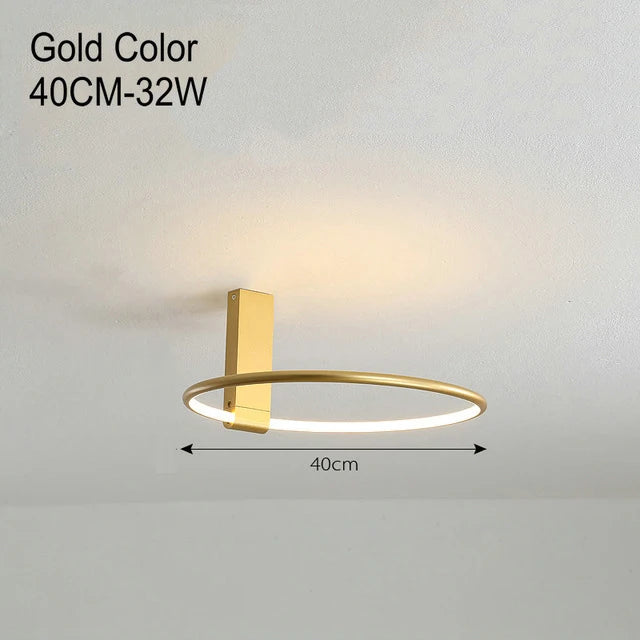 plafonnier rond led design scandinave en métal et aluminium décoratif