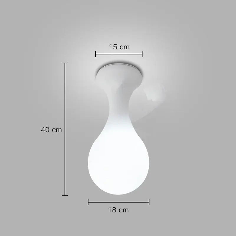 plafonnier créatif en forme de goutte de pluie design moderne
