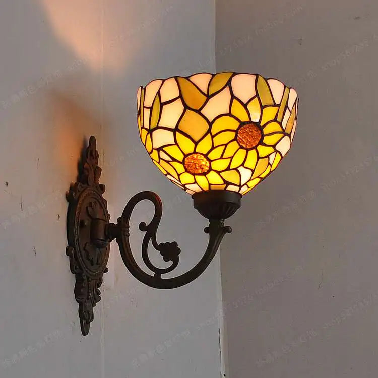 applique murale baroque américaine style tiffany pour éclairage décoratif