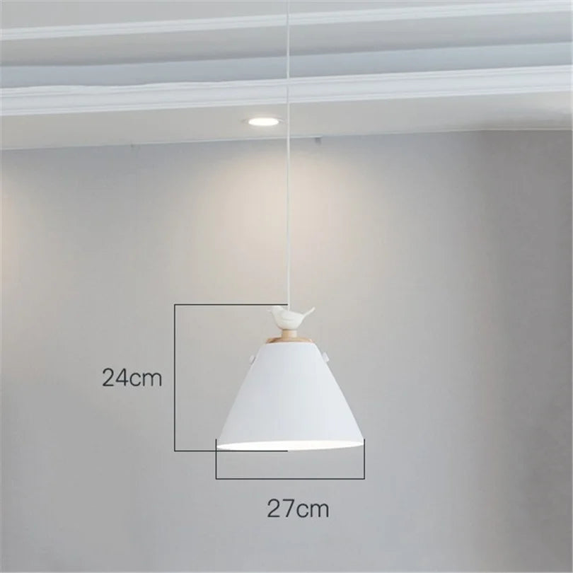 suspension nordique design oiseau luminaires pour escalier