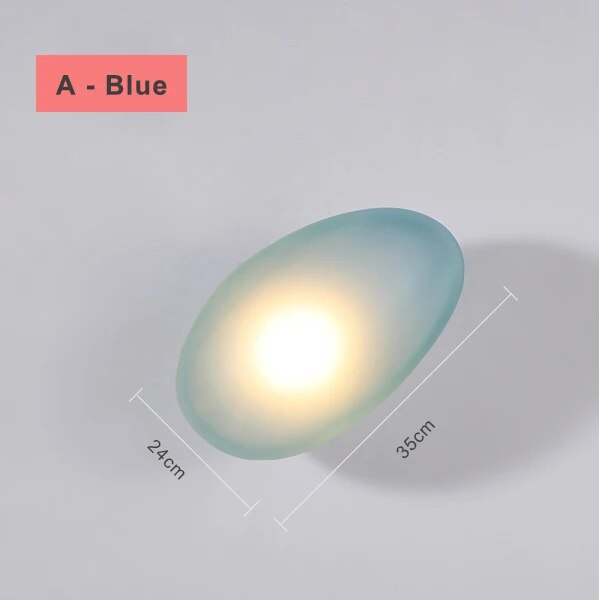 applique led nordique design moderne galet chambre escalier lumière