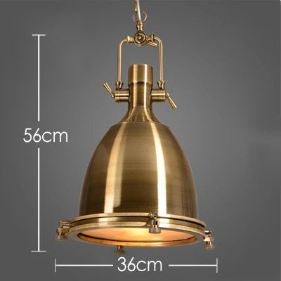 Suspension industriel Vintage en verre E27