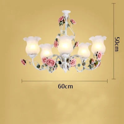 lustre romantique nordique fleurs et herbes méditerranée princesse