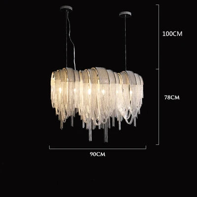lustre moderne léger créatif pour espaces contemporains