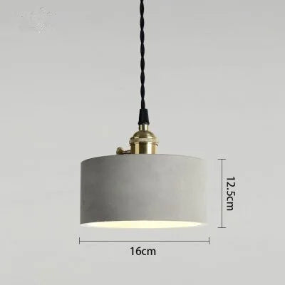 suspension industrielle en ciment pour table et bar