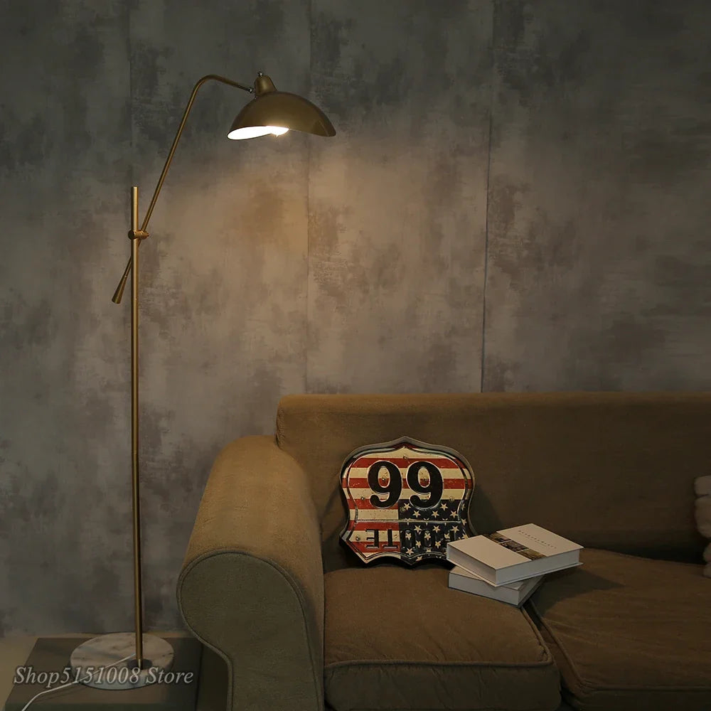 Lampadaire nordique Simple en or